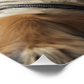 Golden Retriever Hond in de ruimte Perfect Poster (Hoek)