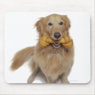 Golden Retriever Hond met been Muismat