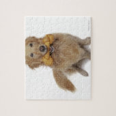 Golden Retriever Hond met bot in de mond Legpuzzel (Verticaal)