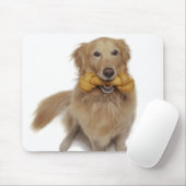 Golden Retriever Hond met bot in de mond Muismat (Met muis)