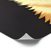 Golden Retriever hond met een leren halsband Poster (Hoek)