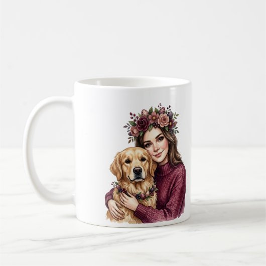 Golden Retriever Hond Moeder Mok (Links)