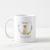 Golden Retriever Hond | Monogram Koffiemok (Links)