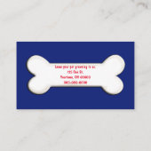 Golden Retriever hond op vlag Visitekaartje (Achterkant)