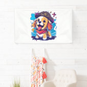 Golden Retriever Hond Pirate Spandoek (Insitu)