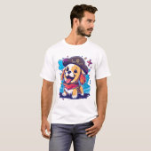 Golden Retriever Hond Pirate T-shirt (Voorkant volledig)