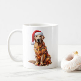 Golden Retriever Hond Puppy Kerstmis Koffiemok