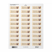 Golden Retriever-hond Retouradres Etiket (Full Sheet)