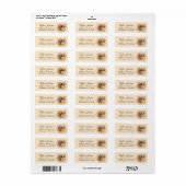 Golden Retriever-hond Retouradres Etiket (Full Sheet)