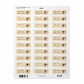 Golden Retriever-hond Retouradres Etiket (Full Sheet)