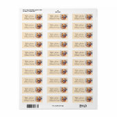 Golden Retriever-hond Retouradres Etiket (Full Sheet)