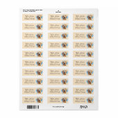 Golden Retriever-hond Retouradres Etiket (Full Sheet)