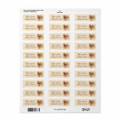 Golden Retriever-hond Retouradres Etiket (Full Sheet)