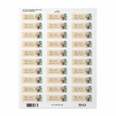Golden Retriever-hond Retouradres Etiket (Full Sheet)