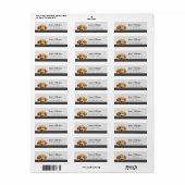 Golden Retriever Hond Retouradres Labels (Full Sheet)
