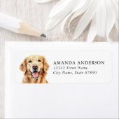 Golden Retriever Hond Retouradres Labels (Insitu)