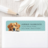 Golden Retriever Hond Retouradres Labels (Insitu)