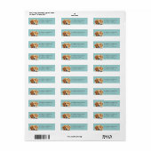 Golden Retriever Hond Retouradres Labels (Full Sheet)