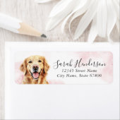 Golden Retriever Hond Retouradres Labels (Insitu)