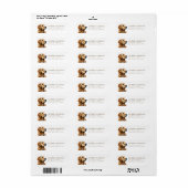 Golden Retriever Hond Retouradres Labels (Full Sheet)