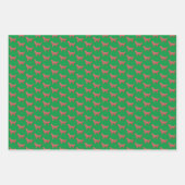 Golden Retriever Hond Silhouet Groen Merry Woofmas Inpakpapier Vel (Voorkant 3)