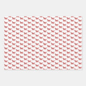 Golden Retriever Hond Silhouet Rood Merry Woofmas Inpakpapier Vel (Voorkant 3)