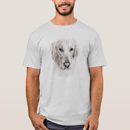 Golden Retriever hond T-shirt (Voorkant)