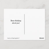 Golden Retriever Honden in Red Wagon Thinking of Y Briefkaart (Achterkant)