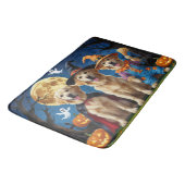 Golden Retriever Honden Pompoen Halloween Grappig Badmat (Gekanteld)