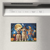 Golden Retriever Honden Pompoen Halloween Grappig Magneet (Insitu (Vaatwasser))