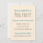 Golden Retriever Honden Zomer Zwembad Floaties Kaart (Achterkant)