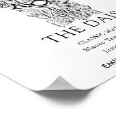 Golden Retriever Hondenbruiloft Handtekening Drink Poster (Hoek)