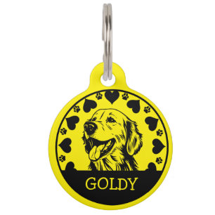 Golden Retriever-hondeneigenaar Huisdierpenning