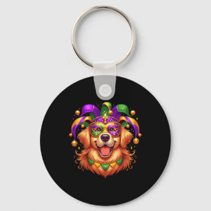 Golden Retriever Hondenkostuum Outfit Dames Mannen Sleutelhanger