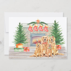 Golden Retriever Hondenliefhebber kerst Feestdagenkaart