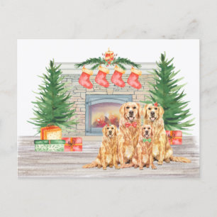 Golden Retriever Hondenliefhebber kerst Feestdagenkaart