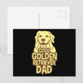 Golden Retriever Hondenliefhebber Papa vaderdag Briefkaart (Voorkant / Achterkant)