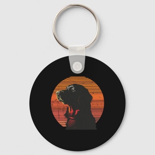  Golden Retriever Hondenliefhebbers Kerstmisgeboor Sleutelhanger (Voorkant)