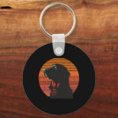  Golden Retriever Hondenliefhebbers Kerstmisgeboor Sleutelhanger (Voorkant)