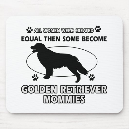 Golden Retriever hondenontwerpen Muismat (Voorkant)