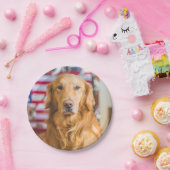 Golden Retriever hondenportret Papieren Bordje (Feest)