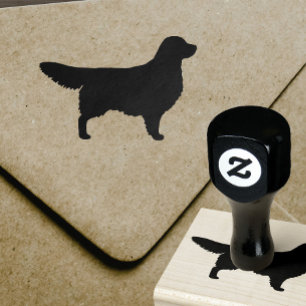 Golden Retriever Hondenras Silhouette Rubberstempel
