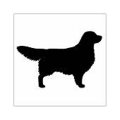 Golden Retriever Hondenras Silhouette Rubberstempel (Afrduk)