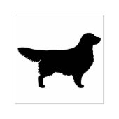 Golden Retriever Hondenras Silhouette Zelfinktende Stempel (Design)