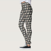 Golden Retriever Hondenras Silhouettes Pattern Leggings (Links)