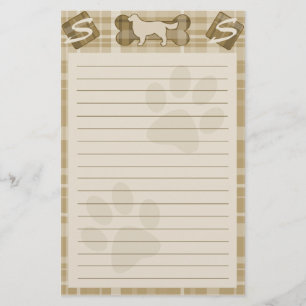 Golden Retriever Hondenras Stationery Briefpapier