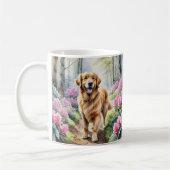 Golden Retriever Hondenras Waterverf Koffiemok (Links)