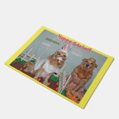 Golden Retriever Hoppy Easter Deurmat (Schuin)