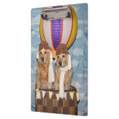Golden Retriever Hot Air Ballonpiloten Klembord (Links)