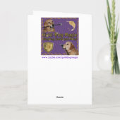 Golden Retriever houdt daar een aanmoediging aan Kaart (Achterkant)